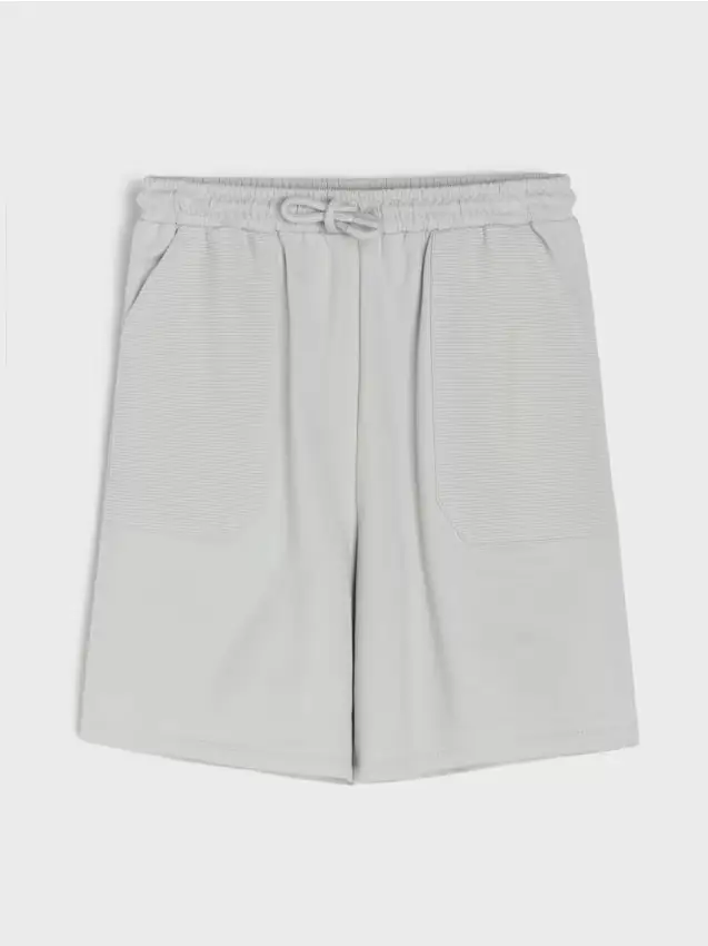 Pantaloncini a vestibilità ampia - grigio chiaro