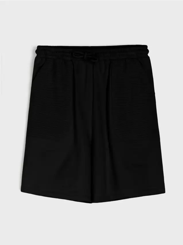 Pantaloncini a vestibilità ampia - nero
