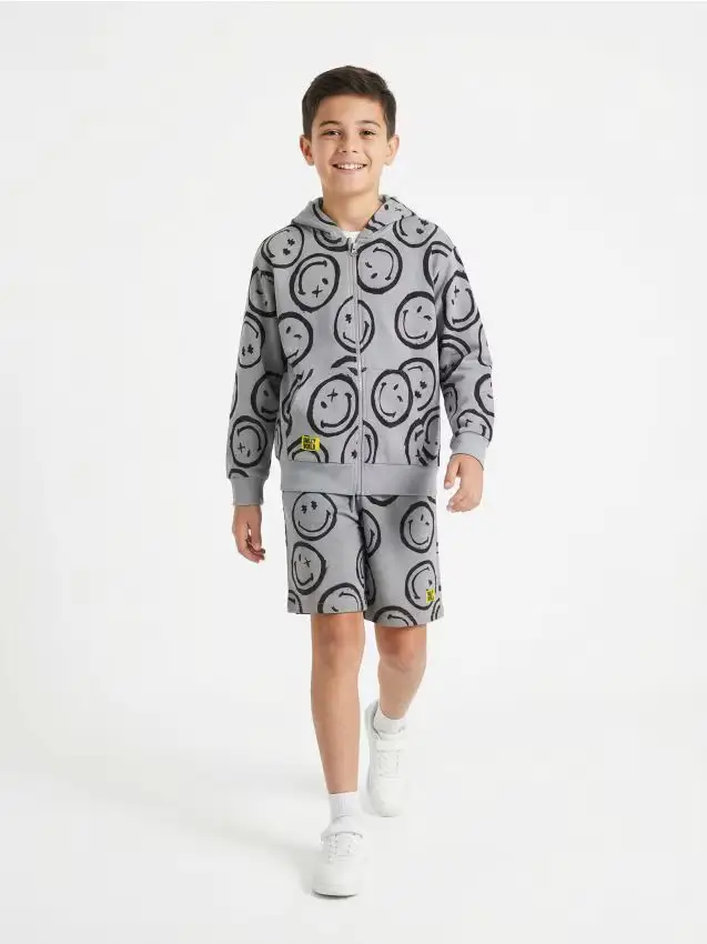 Pantaloncini a vestibilità ampia SmileyWorld® - grigio chiaro