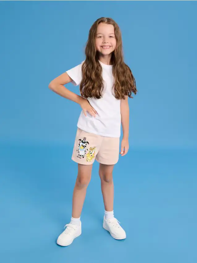 Pantaloncini Bluey - rosa cipria