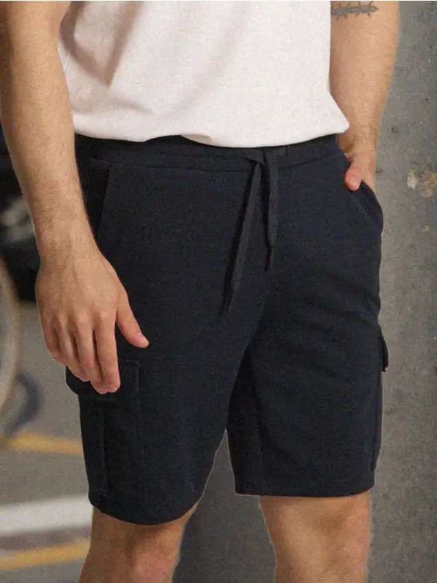 Pantaloncini cargo - blu scuro