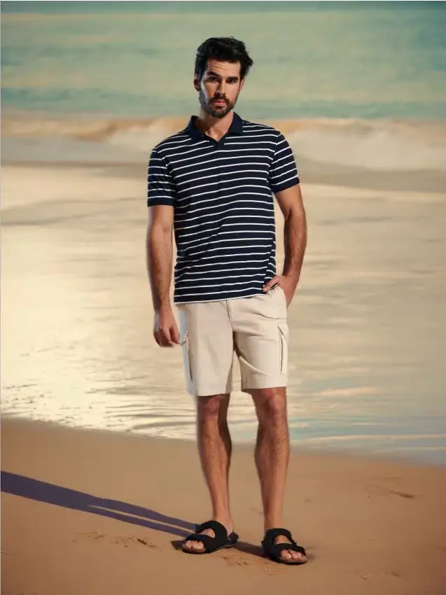 Pantaloncini cargo - panna