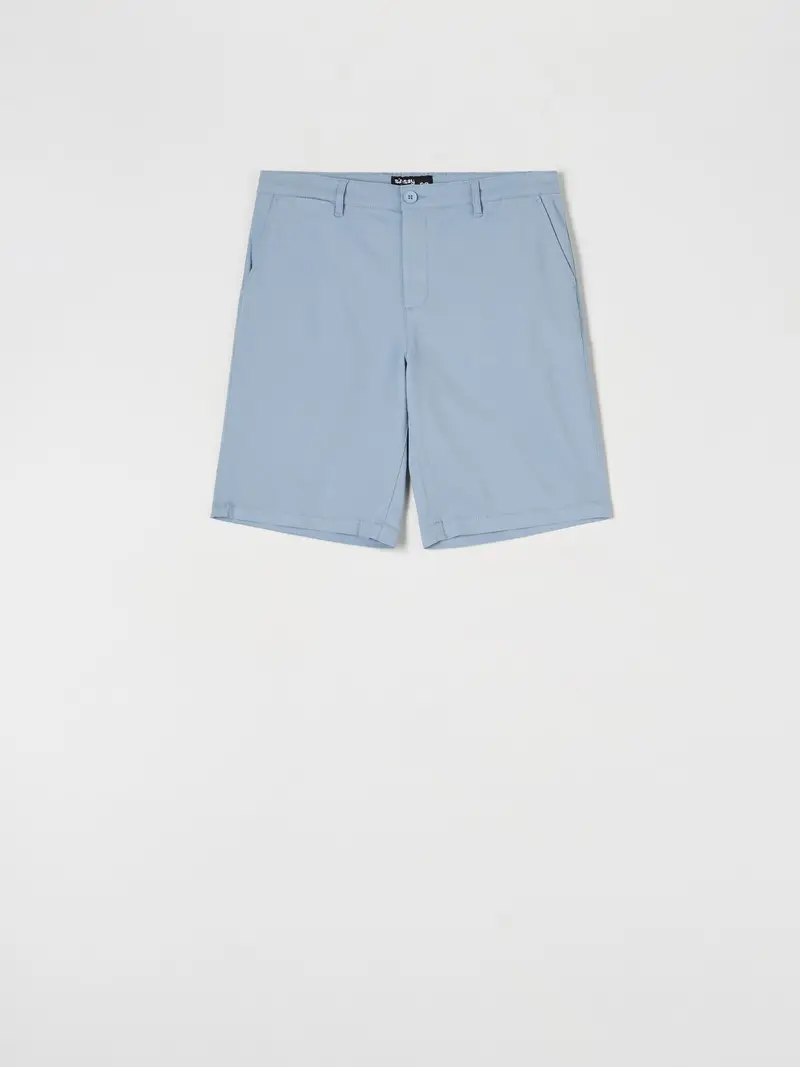 Pantaloncini chino - blu pallido miniatura 3