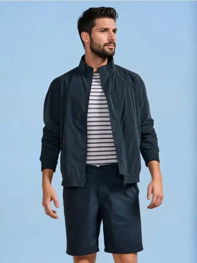 Pantaloncini chino - steel blue