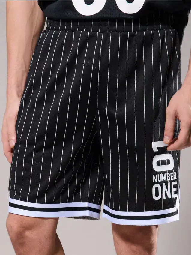 Pantaloncini comfort basketball - nero