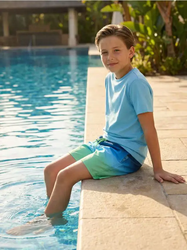 Pantaloncini da bagno con effetto ombre - multicolor