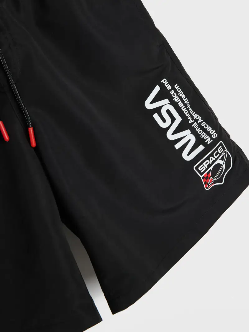 Pantaloncini da bagno NASA - nero miniatura 4
