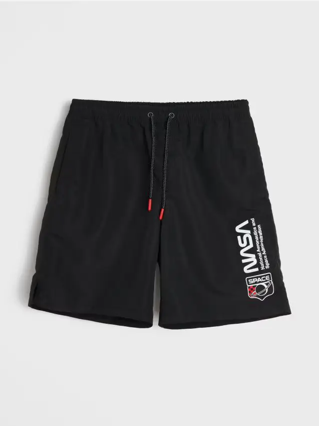 Pantaloncini da bagno NASA - nero