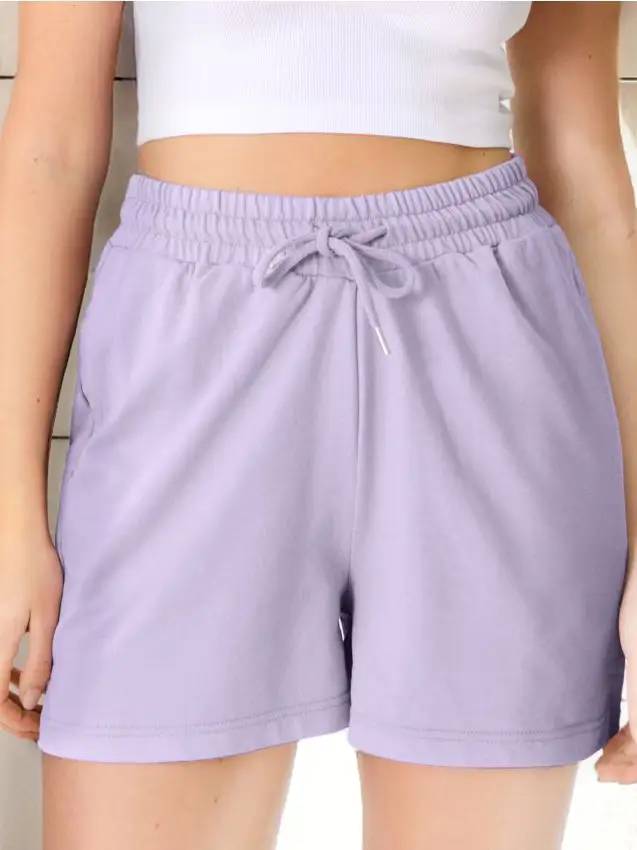 Pantaloncini di felpa - azzurro