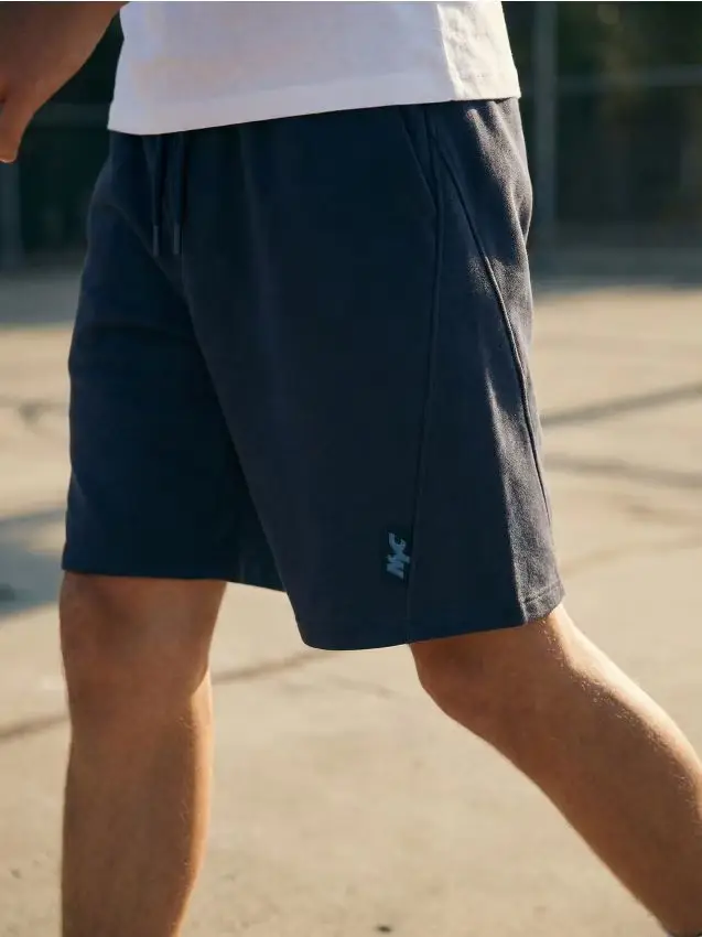 Pantaloncini di felpa - blu scuro