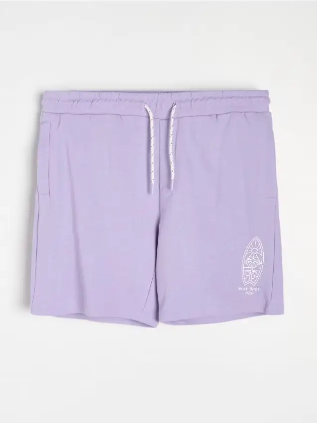 Pantaloncini di felpa - lavanda