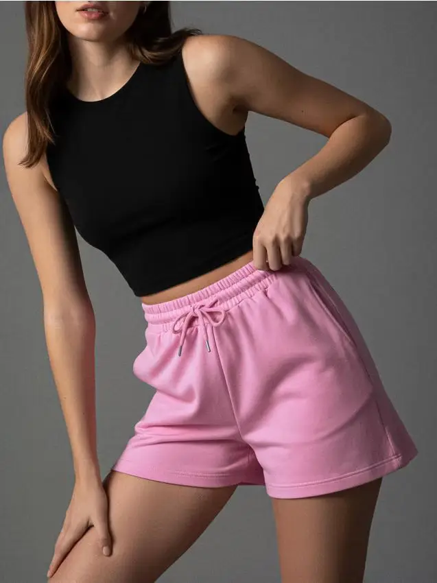 Pantaloncini di felpa - rosa