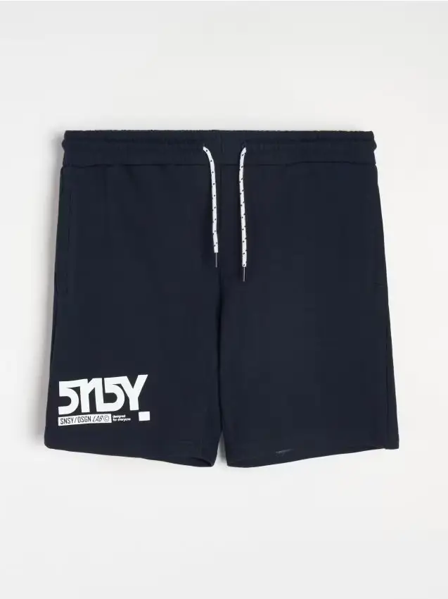 Pantaloncini di felpa - steel blue