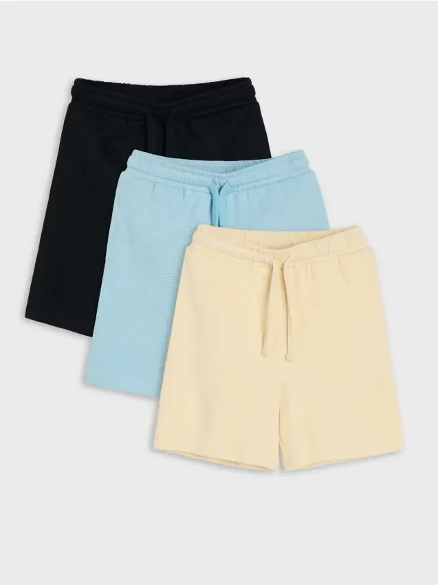 Pantaloncini in cotone 3 pack - beige