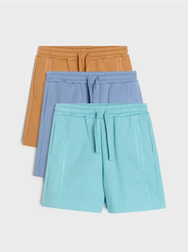 Pantaloncini in cotone 3 pack - marrone