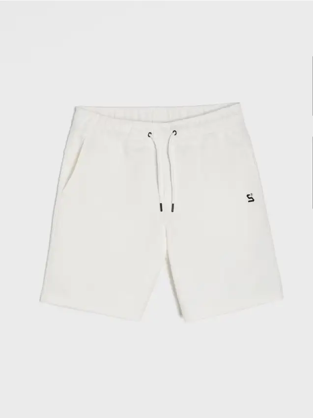 Pantaloncini in cotone - bianco