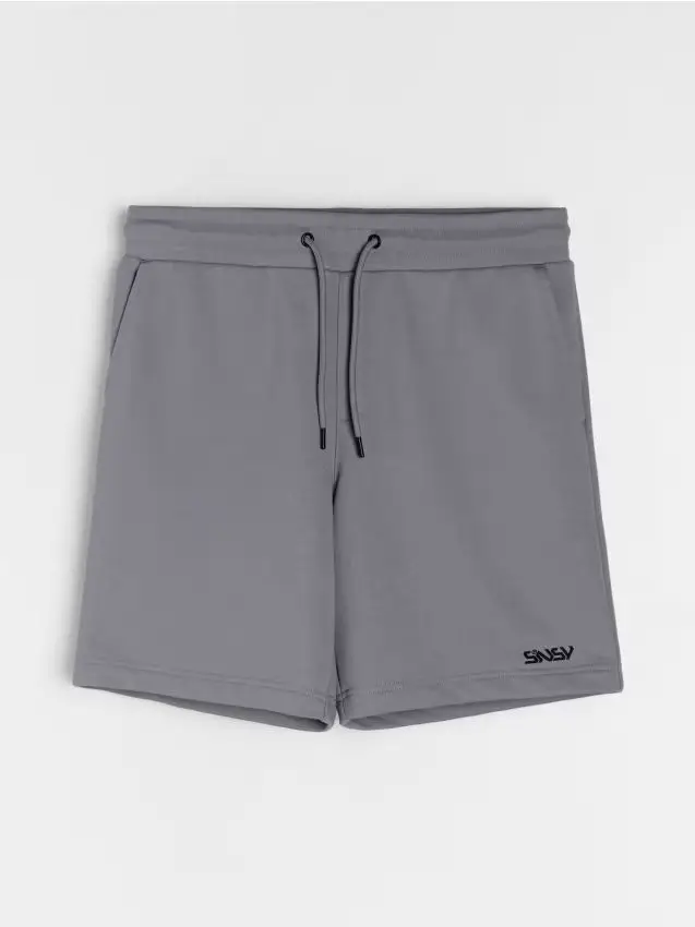 Pantaloncini in cotone - grigio chiaro