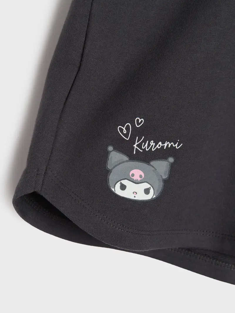 Pantaloncini in cotone Kuromi - antracite miniatura 5