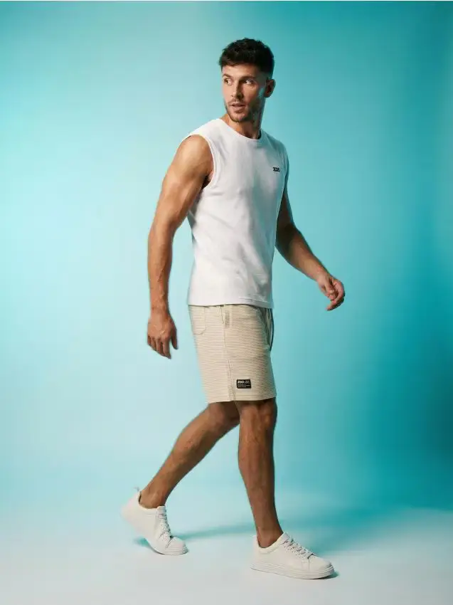 Pantaloncini in cotone - nude