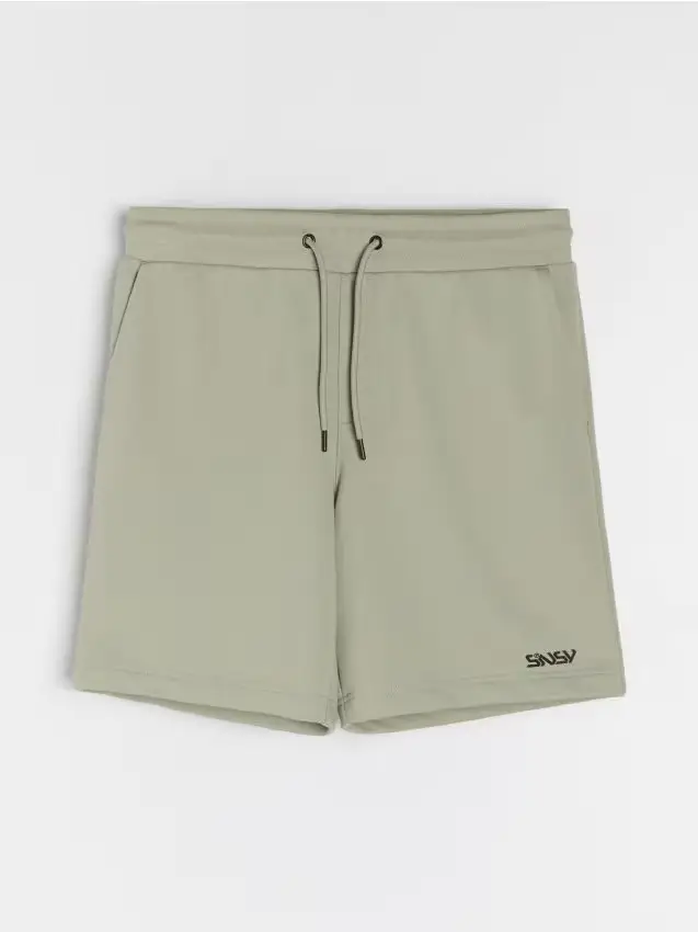 Pantaloncini in cotone - verde pallido