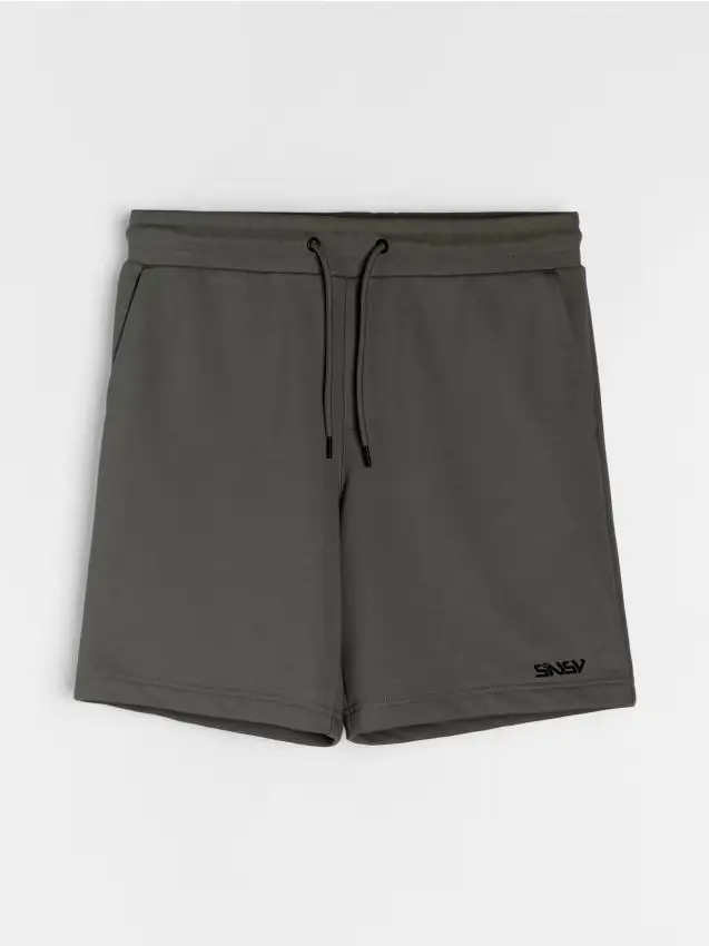 Pantaloncini in cotone - verde scuro