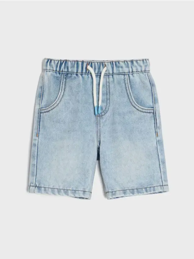 Pantaloncini in denim leggero - blu