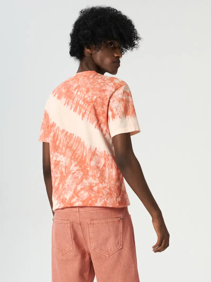 Pantaloncini in denim - salmone miniatura 5