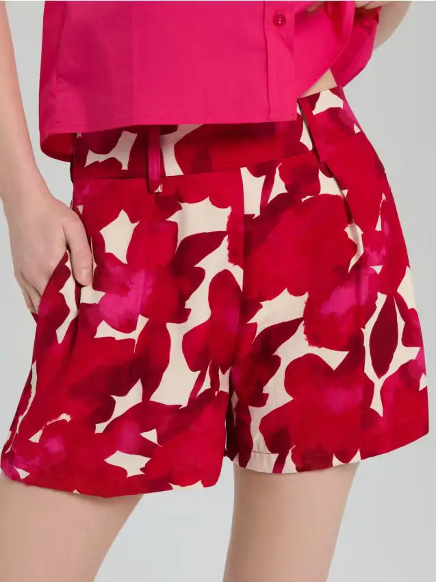 Pantaloncini in viscosa - multicolor