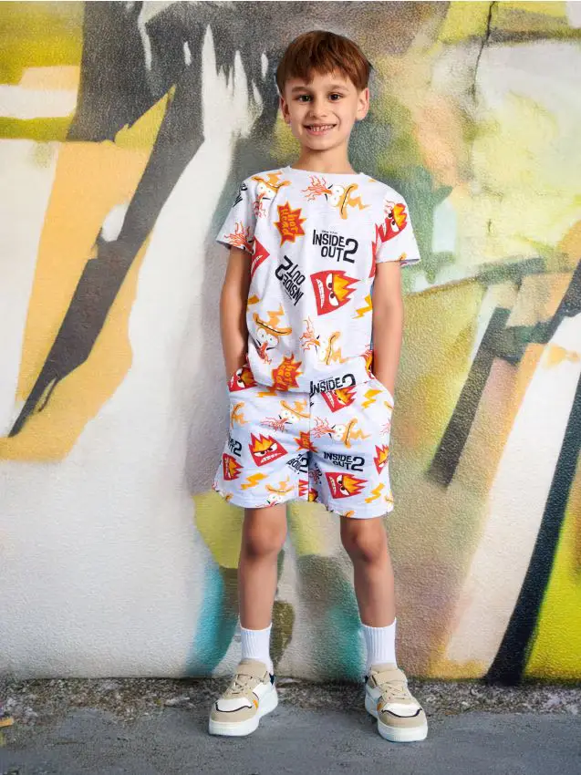 Pantaloncini Inside Out 2 - grigio chiaro