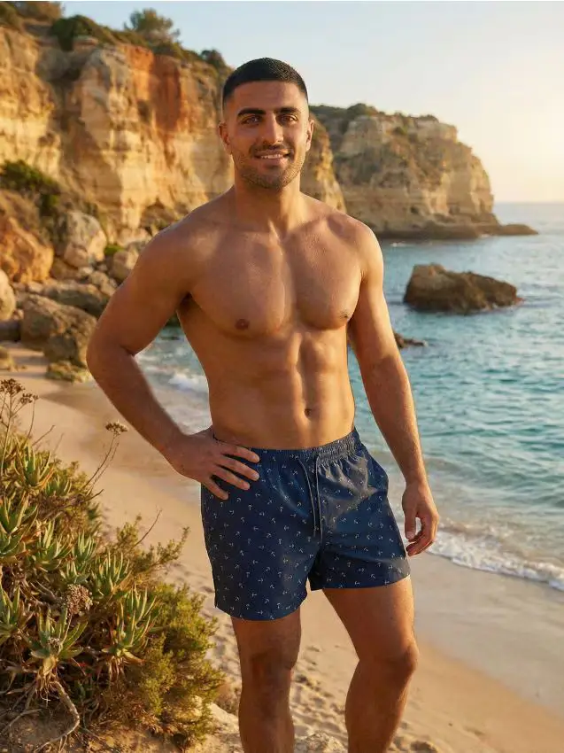 Pantaloncini mare - blu scuro