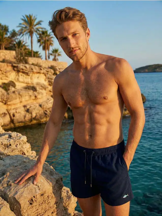 Pantaloncini mare - blu scuro