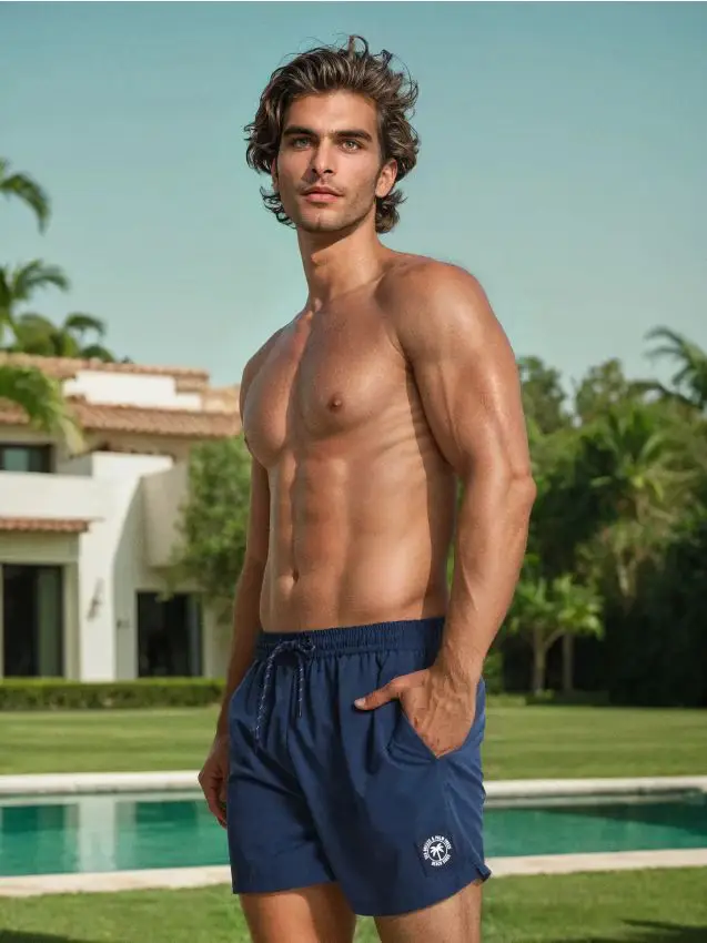 Pantaloncini mare - blu scuro