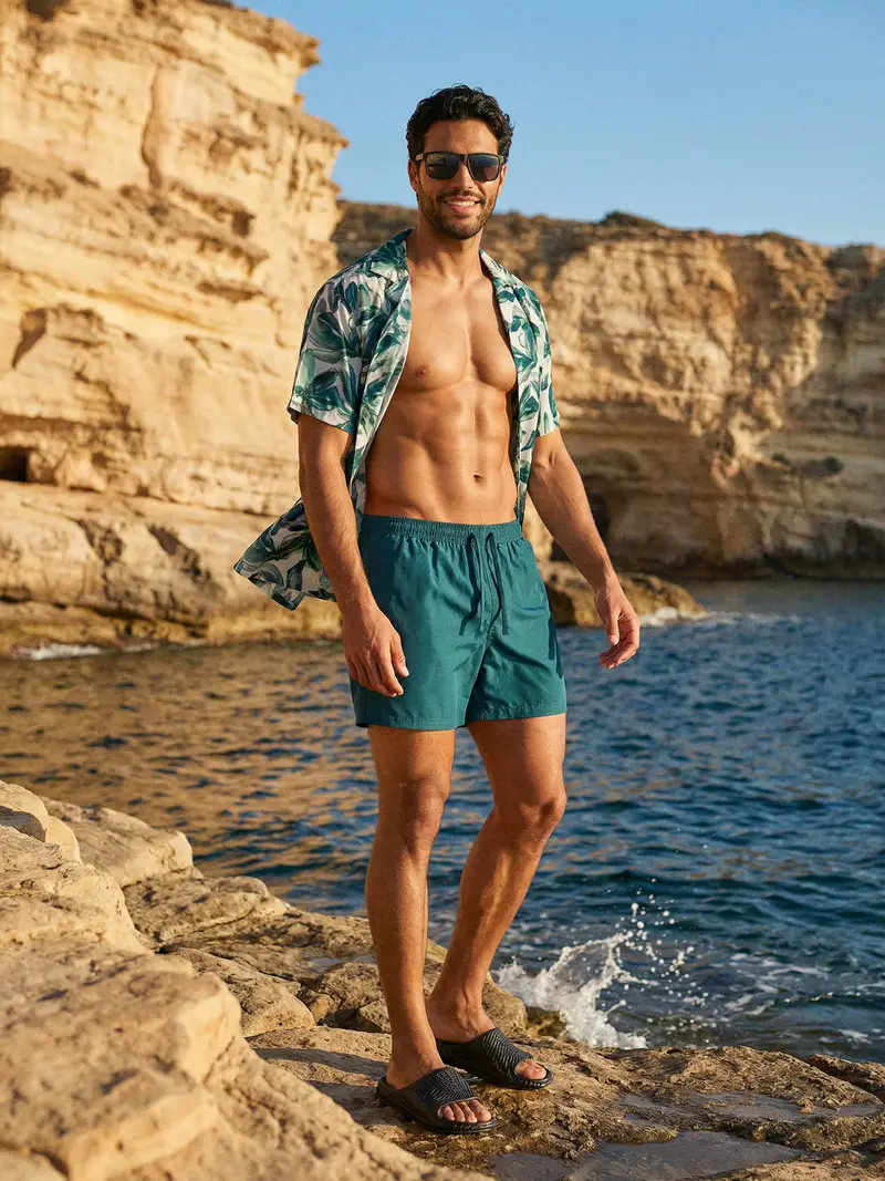 Pantaloncini mare - indaco miniatura 5