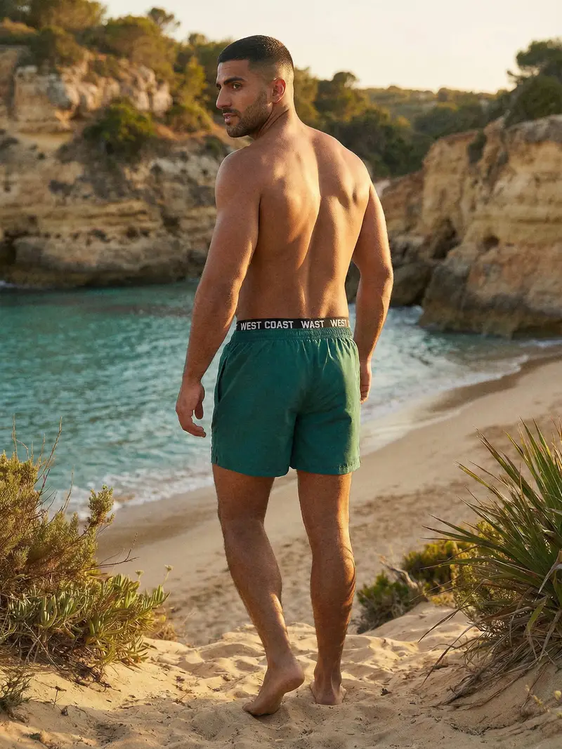 Pantaloncini mare - indaco miniatura 3