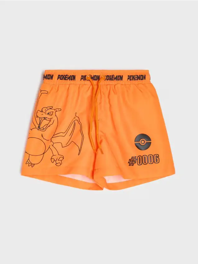 Pantaloncini mare Pokémon - arancione