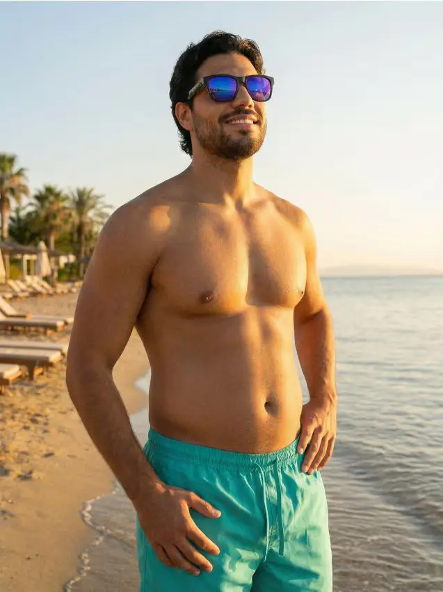 Pantaloncini mare - tTurchese