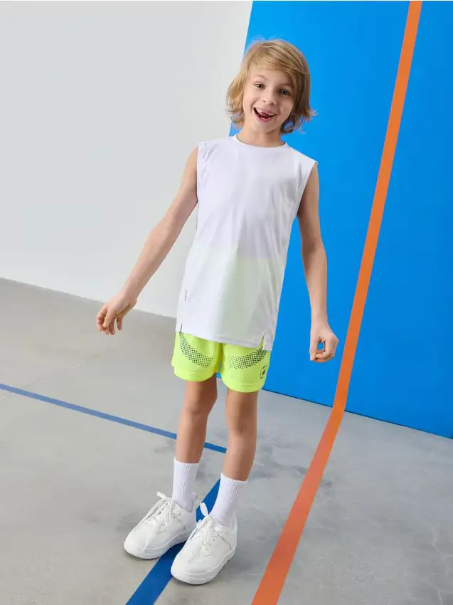 Pantaloncini sportivi Active - giallo acido