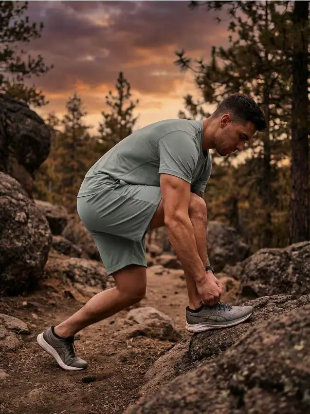 Pantaloncini sportivi - verde pallido