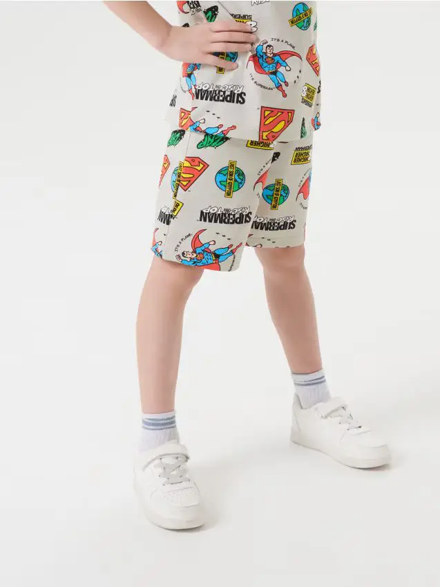 Pantaloncini Superman - panna