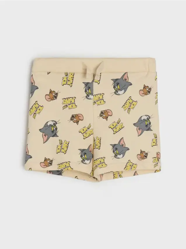 Pantaloncini Tom and Jerry - panna