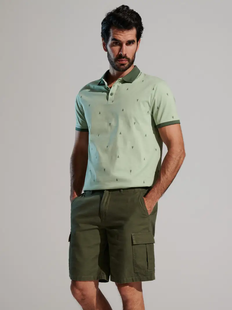 Pantaloncini - verde oliva miniatura 5