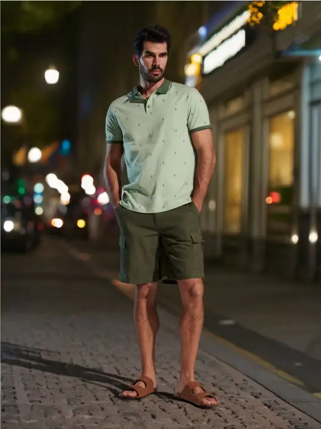 Pantaloncini - verde oliva