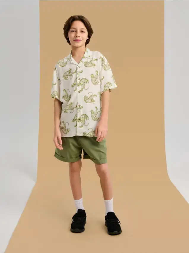 Pantaloncini - verde oliva