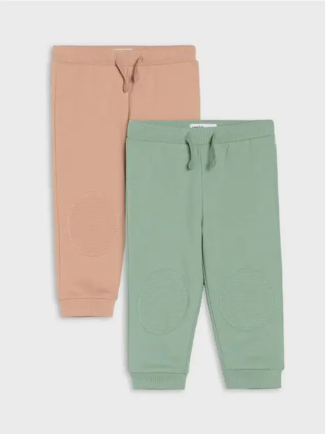 Pantaloni 2 pack - verde polveroso