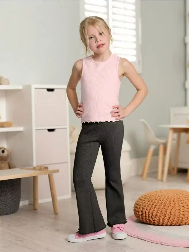 Pantaloni a zampa di elefante - antracite