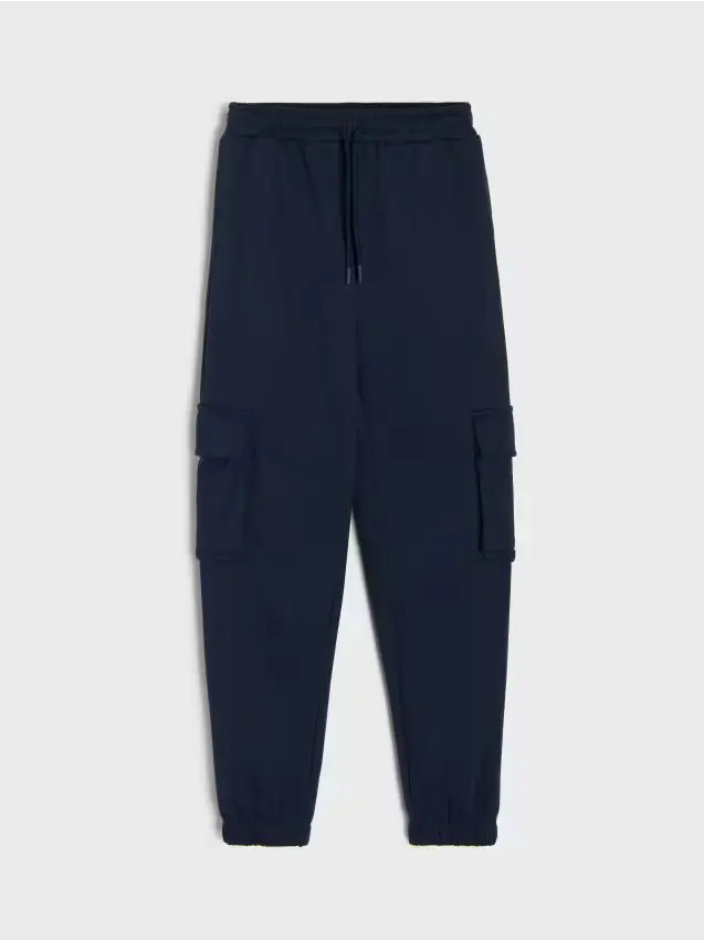 Pantaloni ampi - blu scuro