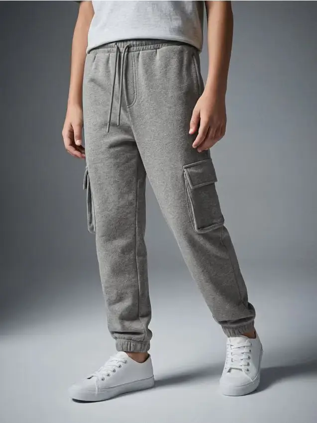 Pantaloni ampi - grigio medio