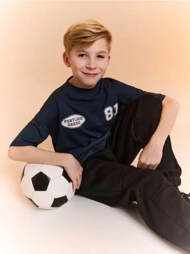 Pantaloni ampi - nero