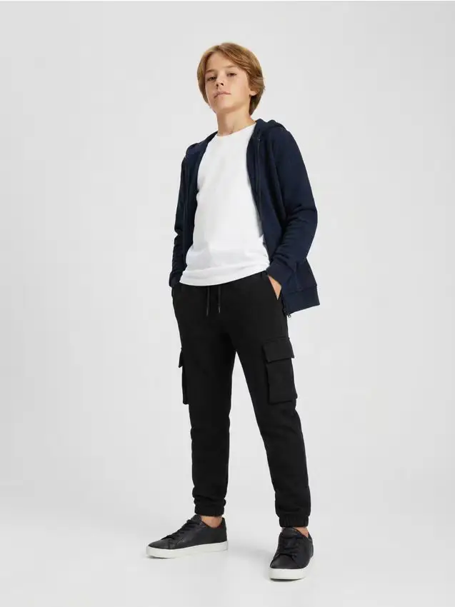 Pantaloni ampi - nero