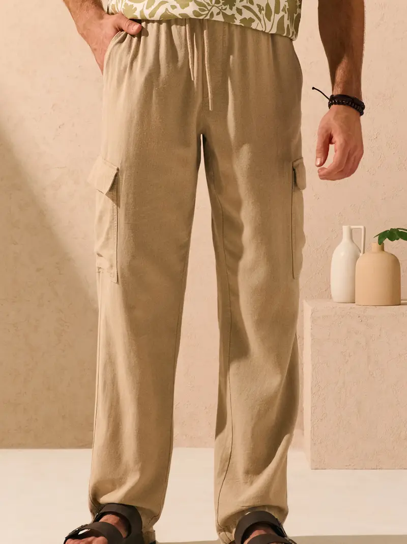 Pantaloni - beige miniatura 2